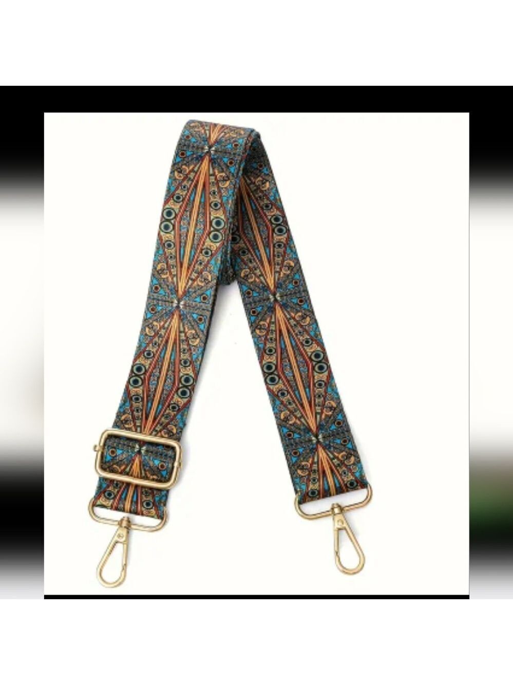 PEACOCK PATTERN Guitar /Purse Strap